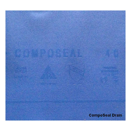 Composeal waterproofing seal for shower drain installations