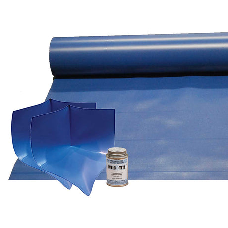Complete shower pan liner kit with curb protectors and inside corners