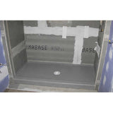 Grey shower pan liner for ceramic tile and natural stone showers