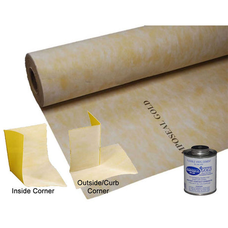 Composeal Vinyl Gold Shower kit