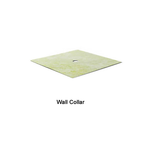 Wall collar waterproofing component for tile installations