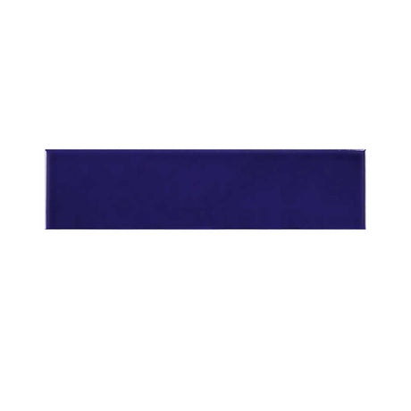 Electric Blue glossy ceramic wall tile 4x16 backsplash