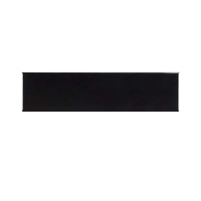 Graphite glossy ceramic wall tile 4x16 backsplash