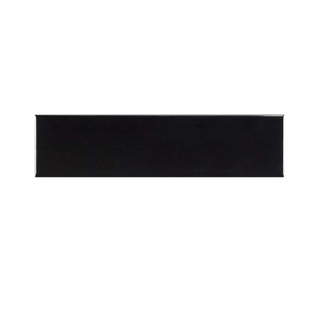 Graphite glossy ceramic wall tile 4x16 backsplash