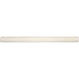3/4" x 12" Cream Glossy Ceramic Bullnose Trim with Waterfall Glaze Finish