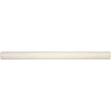 3/4" x 12" Cream Glossy Ceramic Bullnose Trim with Waterfall Glaze Finish