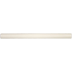 3/4" x 12" Cream Glossy Ceramic Bullnose Trim with Waterfall Glaze Finish