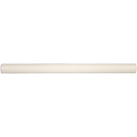 3/4" x 12" Cream Glossy Ceramic Bullnose Trim with Waterfall Glaze Finish