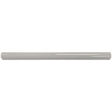 3/4x12 Grey Glossy Ceramic Bullnose Trim with Waterfall Glaze Finish