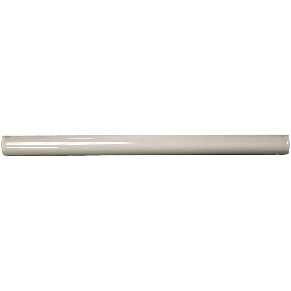 3/4" x 12" Stone Glossy Ceramic Bullnose Trim with Waterfall Glaze Finish