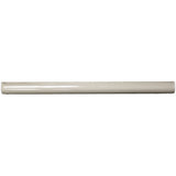 3/4" x 12" Stone Glossy Ceramic Bullnose Trim with Waterfall Glaze Finish