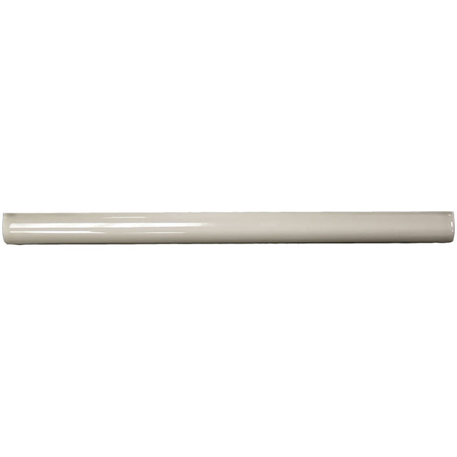 3/4" x 12" Stone Glossy Ceramic Bullnose Trim with Waterfall Glaze Finish