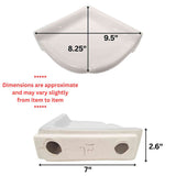 Corner Shelf White Glossy Sketch