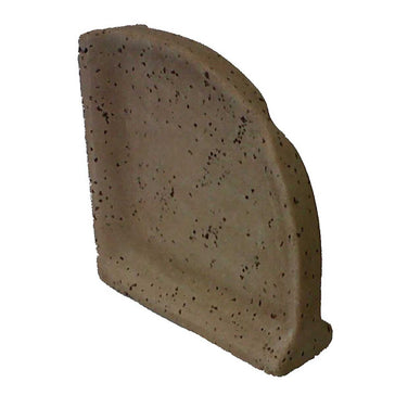 Travertine Caddy Large Corner Shelf Round Mocha