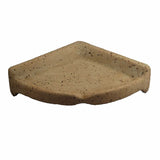 Travertine Caddy Large Corner Shelf Round Mocha