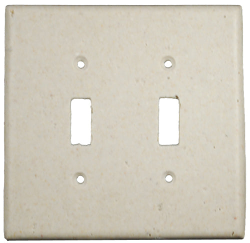 Deco Electrical Plates Double Toggle Ivory