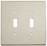 Deco Electrical Plates Double Toggle Ivory