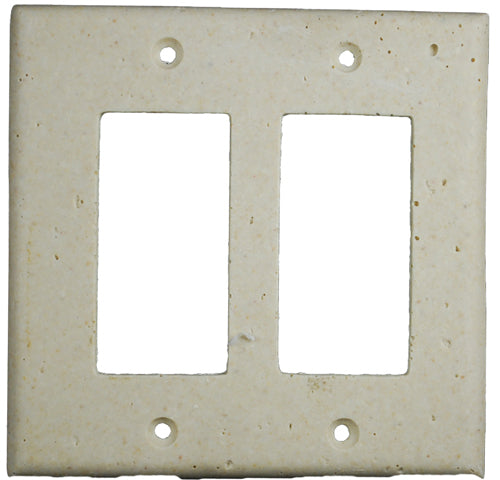 Deco Electrical Plates Double GFI  Ivory