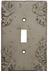 Deco Electrical Plates Single Toggle Leaf Noce