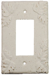 Deco Electrical Plates Single GFI Leaf Ivory