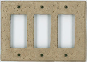 Deco Electrical Plates Triple GFI Noce