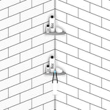 Boundless Shelving Solutions 6 inch Corner Shelf Super White
