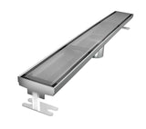 Quartz Linear Shower Drain Glass - Gray Finish