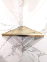 SereneDrains Triangle Shelf Stainless Steel - Satin Gold 9