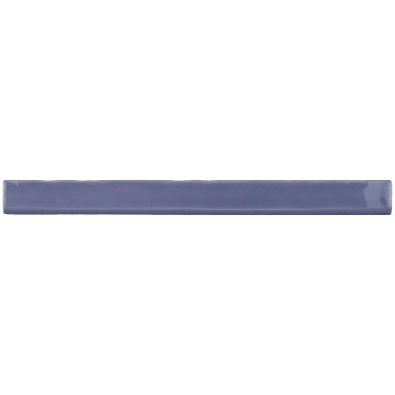 Kaleidoscope Handmade Ceramic Tile Bullnose 1x12 - Lavender