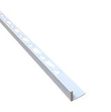 Straight Edge Aluminum Tile Edge Trim - White Aluminum