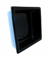 Recessed Shampoo Square Porcelain Black Glossy