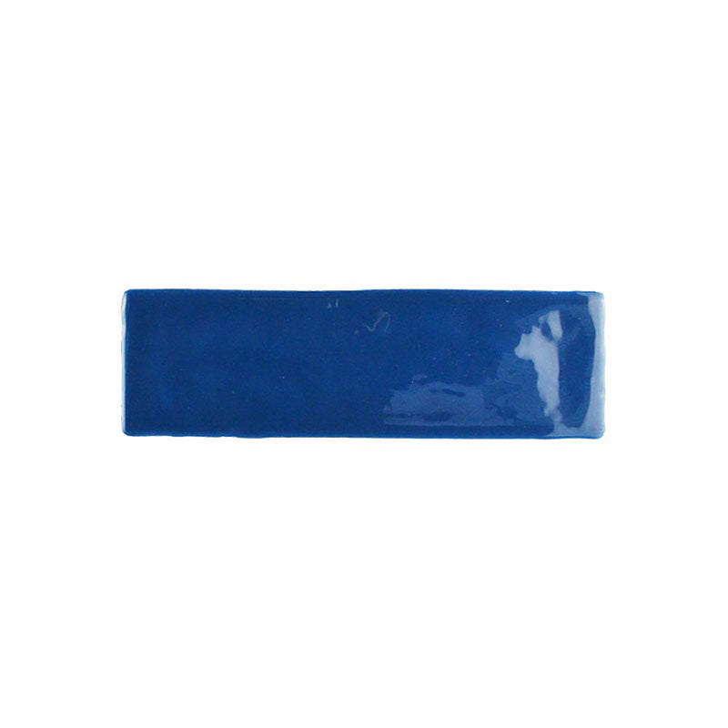 Kaleidoscope Handmade Ceramic Tile 2x8 - Indigo
