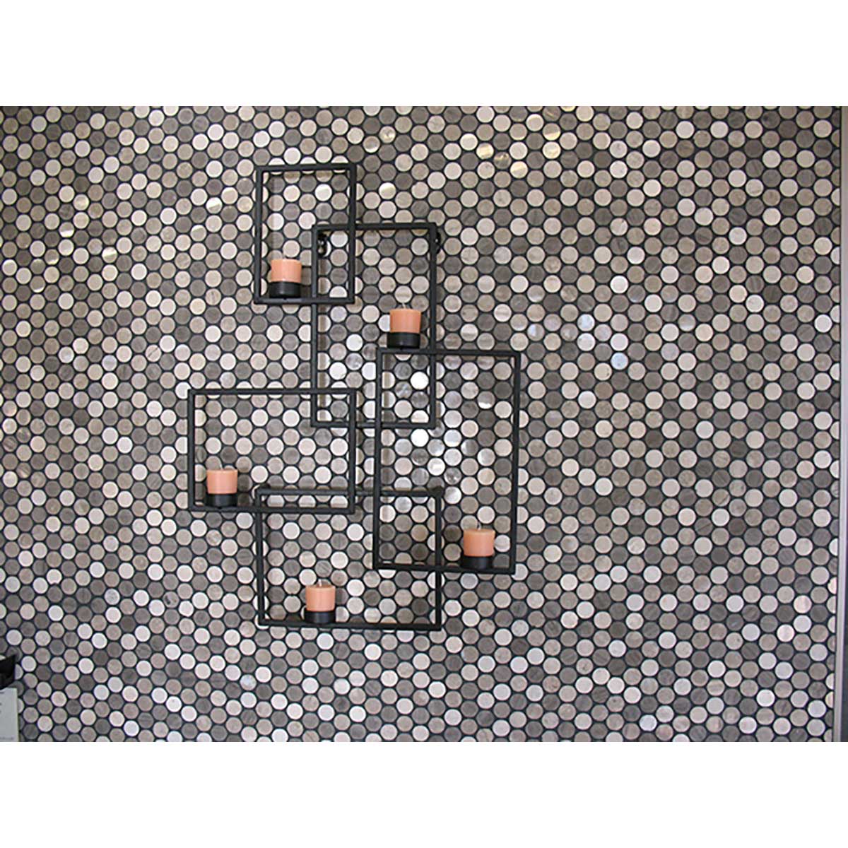 Daintree Exotic polished marble dot mosaic tile for bathroom and kitchen walls