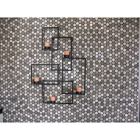 Daintree Exotic polished marble dot mosaic tile for bathroom and kitchen walls