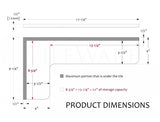 Boundless Shelving Solutions L-Shaped Corner Shelf Bone