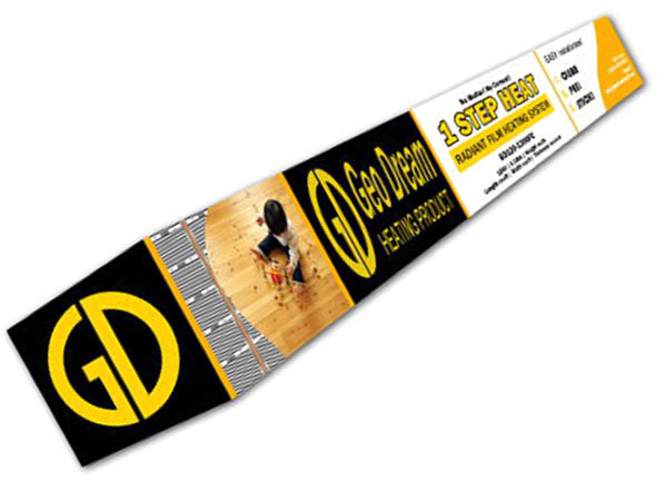 Geo Dream 1 Step Heating Film Mat Kit 20 sq ft 120V