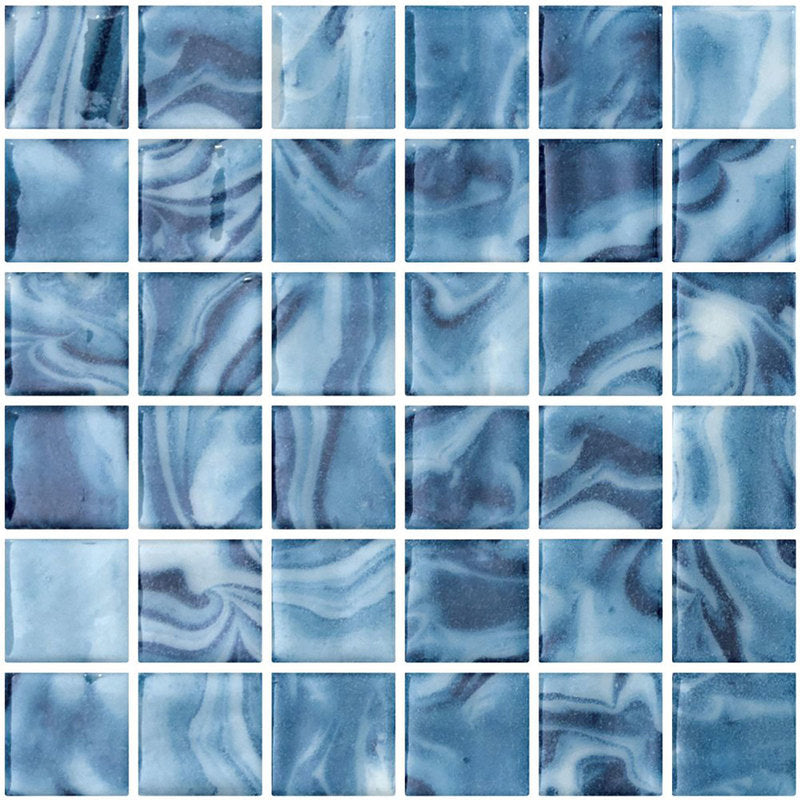 Mosaic Glass Tile The Reef Series 2 x 2 - Light Blue