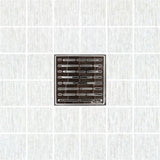 SereneDrains Square Shower Drain Broken Lane Polished 6