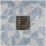 SereneDrains Square Shower Drain Broken Lane Polished 6