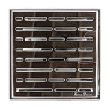 SereneDrains Square Shower Drain Broken Lane Polished 6