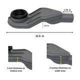 WOW Drain Horizontal Side Discharge Outlet - Rubber