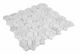 Mosaic Marble Circular Shape - Calacatta Biscuit White