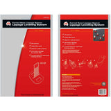 Two packages of a curved base DTA lippage spacer leveling system on a white background.
