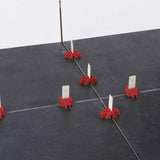Tile lippage control spacers for floor and wall tile