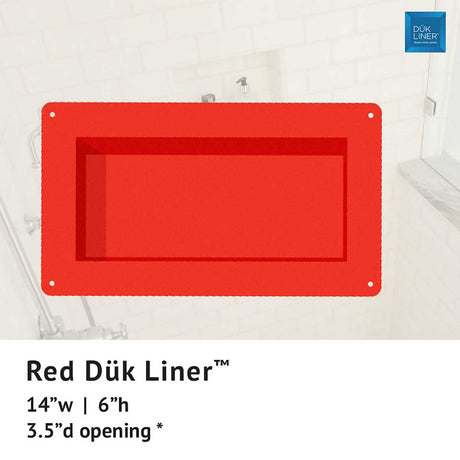 Recess Yellow 14x14 ready to tile shower niche for bathroom walls