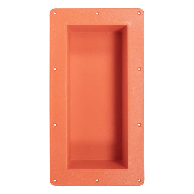 Recess Red 6x14 ready to tile shower niche for bathroom walls