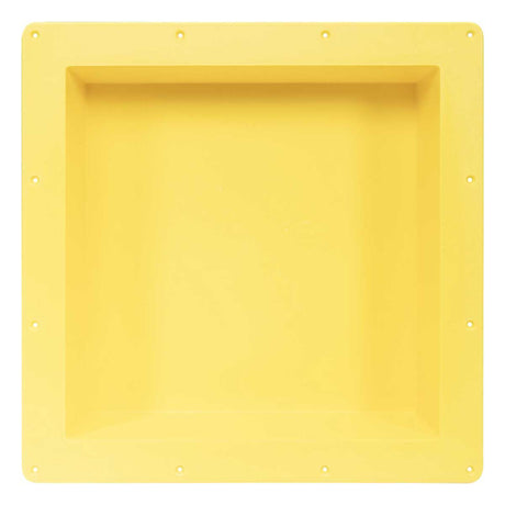 Recess Yellow 14x14 ready to tile shower niche for bathroom walls