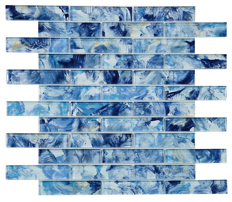 Mosaic Glass Tile Laguna Falls Blue