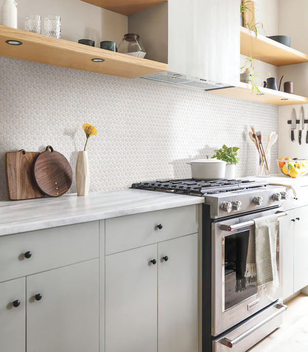 Mosaics Terrazzo Penny Rounds - Crushed Crystal