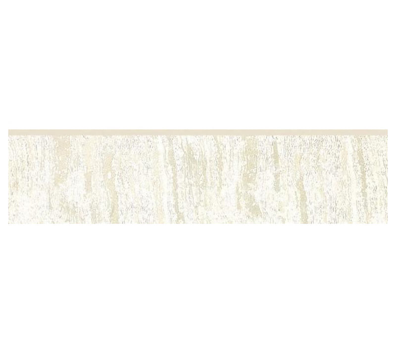 Porcelain Trims Stone Look Bullnose 3 x 12 - White